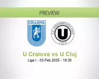 U Craiova U Cluj betting prediction (05 February 2025)