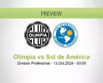 Olimpia Sol de América betting prediction (13 October 2024)