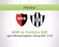 NOB Córdoba SdE betting prediction (09 August 2025)