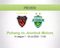 Pohang Jeonbuk Motors betting prediction (19 July 2025)