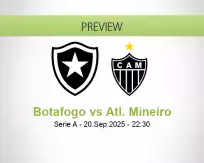 Botafogo Atl. Mineiro betting prediction (21 September 2025)