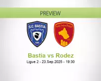 Bastia Rodez betting prediction (23 September 2025)