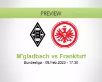 M'gladbach Frankfurt betting prediction (08 February 2025)