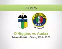 O'Higgins Audax betting prediction (31 August 2025)