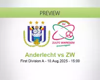 Anderlecht ZW betting prediction (10 August 2025)