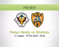 Tokyo Verdy Shimizu betting prediction (16 February 2025)