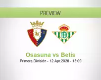 Osasuna Betis betting prediction (12 April 2026)