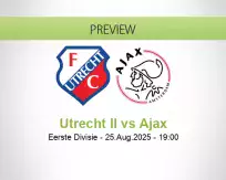 Utrecht II Ajax betting prediction (25 August 2025)