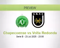 Chapecoense Volta Redonda betting prediction (23 July 2025)