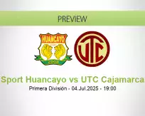 Sport Huancayo UTC Cajamarca betting prediction (04 July 2025)