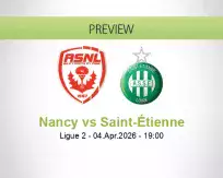 Nancy Saint-Étienne betting prediction (04 April 2026)