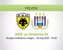 AEK Anderlecht betting prediction (28 August 2025)