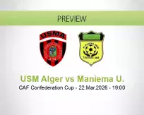 USM Alger vs Maniema U.