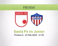 Santa Fe Junior betting prediction (22 February 2026)