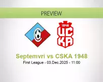 Septemvri CSKA 1948 betting prediction (03 December 2025)