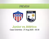 Junior Atlético betting prediction (27 August 2025)