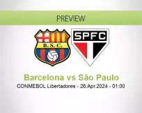 Barcelona São Paulo betting prediction (26 April 2024)