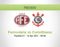 Ferroviária Corinthians betting prediction (13 April 2021)