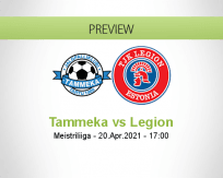 Tammeka Legion betting prediction (20 April 2021)
