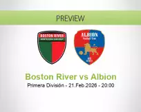 Boston River Albion betting prediction (21 February 2026)