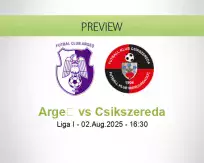 Argeș Csikszereda betting prediction (02 August 2025)