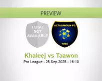 Khaleej Taawon betting prediction (25 September 2025)
