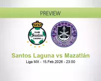 Santos Laguna Mazatlán betting prediction (16 February 2026)