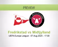 Fredrikstad Midtjylland betting prediction (07 August 2025)