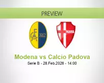 Modena Calcio Padova betting prediction (28 February 2026)