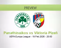 Panathinaikos Viktoria Plzeň betting prediction (19 February 2026)