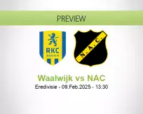 Waalwijk NAC betting prediction (09 February 2025)