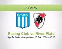 Racing Club River Plate betting prediction (14 December 2024)