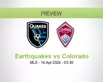Earthquakes Colorado betting prediction (14 April 2024)