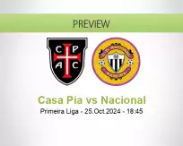 Casa Pia Nacional betting prediction (25 October 2024)