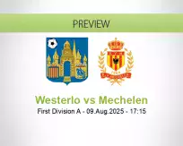 Westerlo Mechelen betting prediction (09 August 2025)