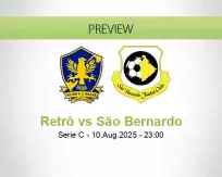 Retrô São Bernardo betting prediction (10 August 2025)