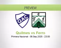 Quilmes Ferro betting prediction (09 September 2025)