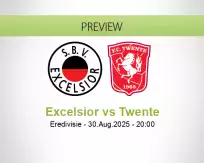 Excelsior Twente betting prediction (30 August 2025)