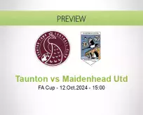 Taunton Maidenhead Utd betting prediction (12 October 2024)