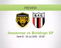 Amazonas Botafogo SP betting prediction (21 July 2025)