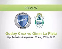 Godoy Cruz Gimn La Plata betting prediction (08 August 2025)