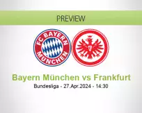 Bayern München Frankfurt betting prediction (27 April 2024)