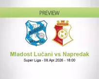 Mladost Lučani Napredak betting prediction (08 April 2026)