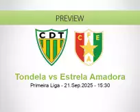 Tondela Estrela Amadora betting prediction (21 September 2025)