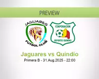 Jaguares Quindío betting prediction (01 September 2025)