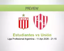 Estudiantes Unión betting prediction (11 April 2026)