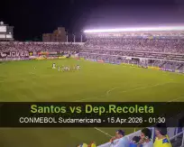 Santos Dep.Recoleta betting prediction (15 April 2026)