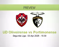 UD Oliveirense Portimonense betting prediction (03 April 2026)