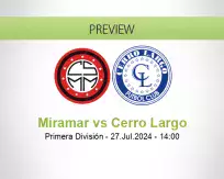 Miramar Cerro Largo betting prediction (27 July 2024)