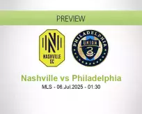Nashville Philadelphia betting prediction (06 July 2025)